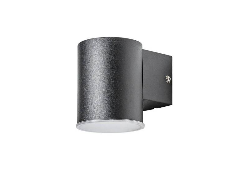 Lindby LED Außen-Wandleuchte Morena, LED-Leuchtmittel fest verbaut, warmweiß, Modern, Edelstahl, Kunststoff, Schwarz, 1 flammig, inkl. Leuchtmittel von Lindby