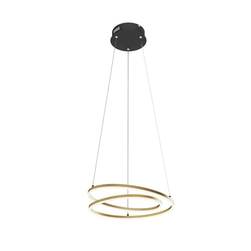 Lindby LED 'Davian' dimmbar (Modern) in Gold/Messing aus Aluminium u.a. für Wohnzimmer & Esszimmer, Wohnzimmerlampe von Lindby