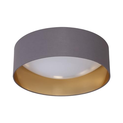 Lindby LED Deckenlampe 'Coleen' (Modern) in Alu aus Textil u.a. f?r Wohnzimmer & Esszimmer (1 flammig, inkl. Leuchtmittel) - Deckenleuchte, Lampe, Wohnzimmerlampe von Lindby