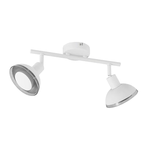 Lindby LED Deckenlampe 'Erin' (Modern) in Weiß aus Metall u.a. für Wohnzimmer & Esszimmer (2 flammig, GU10,) - Deckenleuchte, Wandleuchte, Strahler, Spot, Lampe, Wohnzimmerlampe von Lindby
