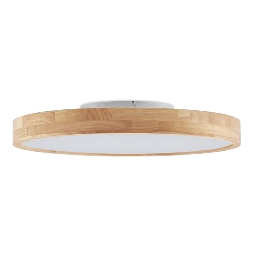 Lindby LED Deckenlampe 'Lanira' dimmbar mit Fernbedienung (Modern) aus Holz u.a. für Wohnzimmer & Esszimmer (1 flammig,) - Deckenleuchte, Lampe, Wohnzimmerlampe von Lindby