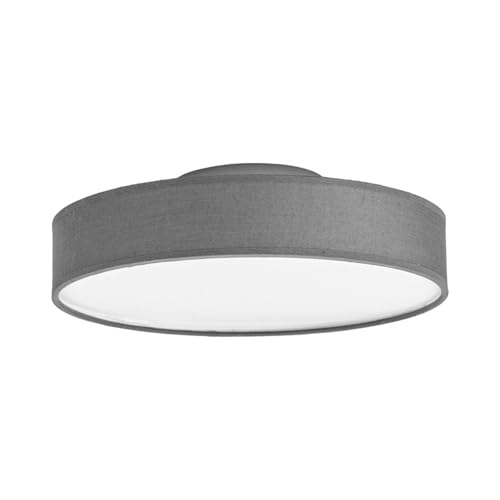 Lindby LED Deckenlampe 'Saira' (Modern) in Alu aus Textil u.a. für Wohnzimmer & Esszimmer (1 flammig,) - Deckenleuchte, Lampe, Wohnzimmerlampe von Lindby