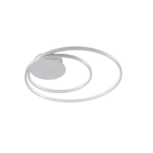 Lindby LED Deckenlampe modern, dimmbar Deckenleuchte Metall chrom 30W Leuchtmittel warmweiß (3.000K) Deckenbeleuchtung von Lindby