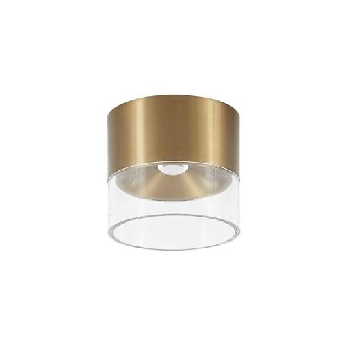 Lindby LED Deckenleuchte Dalila (Modern) in Gold/Messing aus Aluminium (1 flammig,) - Lampe Deckenlampe Wohnzimmerleuchte von Lindby
