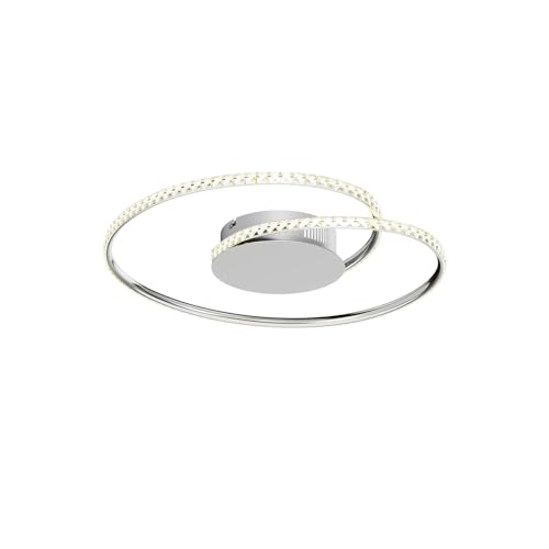 Lindby LED Deckenleuchte 'Joline' (Modern) in Chrom aus Metall u.a. für Wohnzimmer & Esszimmer, Lampe, LED-Deckenlampe, Deckenlampe, Wohnzimmerlampe von Lindby