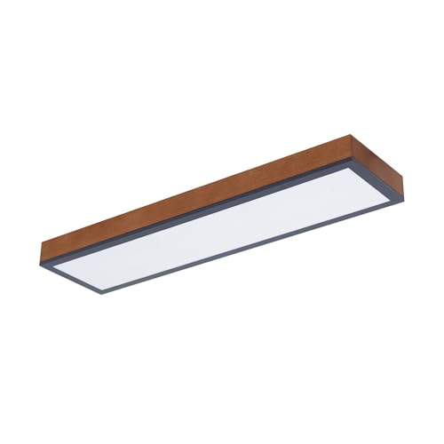 Lindby LED Deckenleuchte Laviona dimmbar mit Leselampe (Modern) aus Holz (1 flammig,) - Lampe Deckenlampe Wohnzimmerleuchte von Lindby
