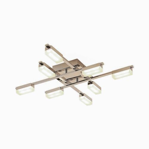 Lindby LED Deckenleuchte Mally (Modern) in Chrom aus Metall (8 flammig,) - Lampe Deckenlampe Wohnzimmerleuchte von Lindby