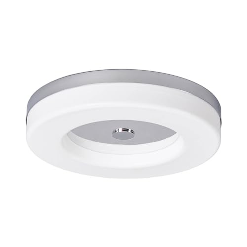 Lindby LED Deckenleuchte 'Shania' (Modern) in Chrom aus Metall u.a. für Badezimmer (1 flammig,) - Lampe, LED-Deckenlampe, Deckenlampe, Badezimmerleuchte von Lindby