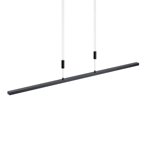 Lindby LED Esstisch Pendelleuchte höhenverstellbar, dimmbar Lichtfarbe einstellbar Hängelampe Wohnzimmerlampe Esszimmerlampe Bürolampe von Lindby