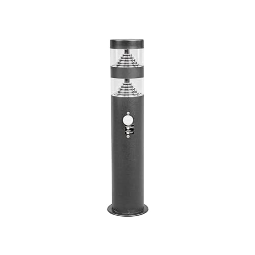 Lindby LED 'Lanea' mit Bewegungsmelder (spritzwassergeschützt) (Modern) in Schwarz aus Edelstahl (1 flammig,) von Lindby