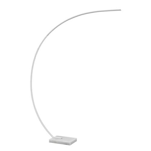 Lindby LED Stehlampe (Bogenleuchte) 'Kendra' dimmbar (Modern) in Weiß aus Metall u.a. für Wohnzimmer & Esszimmer (1 flammig,) - Bogenlampe, Stehleuchte, Floor Lamp, Standleuchte, Wohnzimmerlampe von Lindby