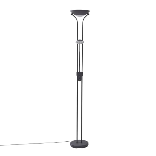 Lindby LED Stehlampe 'Josefin' dimmbar in Schwarz aus Metall u.a. für Wohnzimmer & Esszimmer, Deckenfluter, Stehleuchte, Floor Lamp, Standleuchte, Wohnzimmerlampe, Wohnzimmerlampe von Lindby