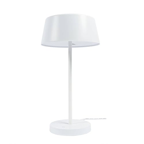 Lindby LED Tischlampe Milica dimmbar (Skandinavisch) in Weiß aus Metall (1 flammig,) - Tischleuchte Schreibtischlampe Nachttischlampe Wohnzimmerleuchte von Lindby