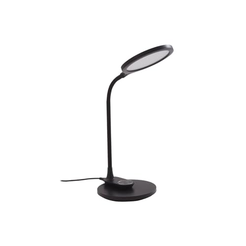 Lindby LED Tischlampe 'Valtaria' (Touchdimmer) dimmbar (Modern) in Schwarz u.a. für Arbeitszimmer & Büro (1 flammig,) - Tischleuchte, Schreibtischlampe, Nachttischlampe, Touch von Lindby