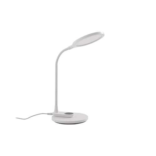 Lindby LED Tischlampe 'Valtaria' (Touchdimmer) dimmbar (Modern) in Weiß u.a. für Arbeitszimmer & Büro (1 flammig,) - Tischleuchte, Schreibtischlampe, Nachttischlampe, Touch von Lindby