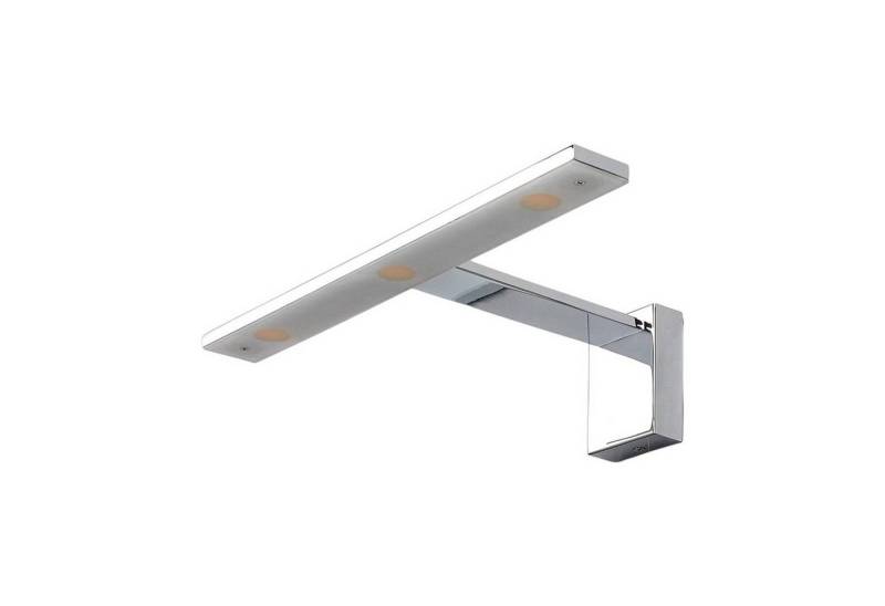 Lindby LED Wandleuchte Lorik, LED-Leuchtmittel fest verbaut, warmweiß, Modern, Metall, Acryl, chrom, weiß satiniert, 3 flammig, inkl. von Lindby