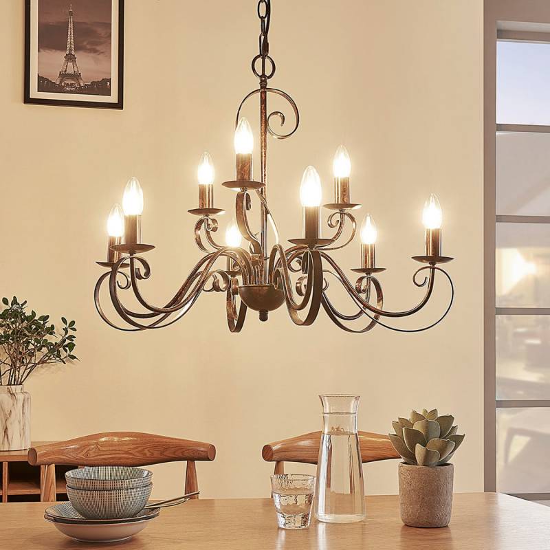 Lindby Landhaus Kronleuchter Caleb Hängeleuchte Deckenlampe Pendelleuchte E14977 B-Ware von Lindby