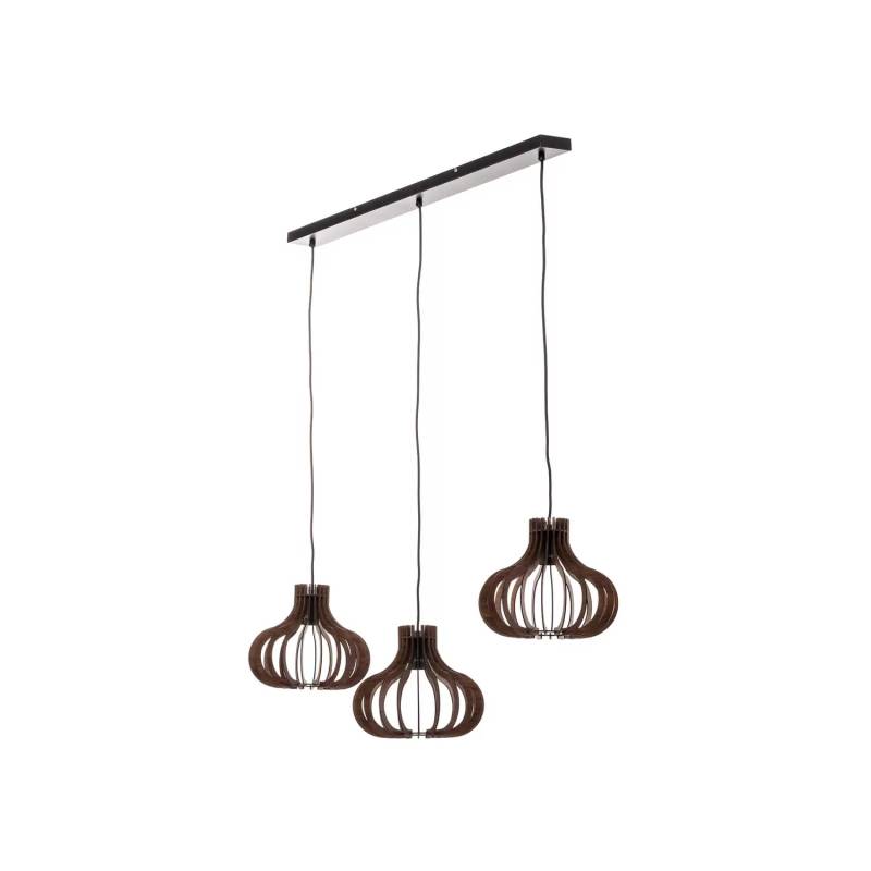 Lindby Lawenta Hängelampe Mit Holzschirmen Hängeleuchte Lampe Leuchte Spot Licht B-Ware von Lindby