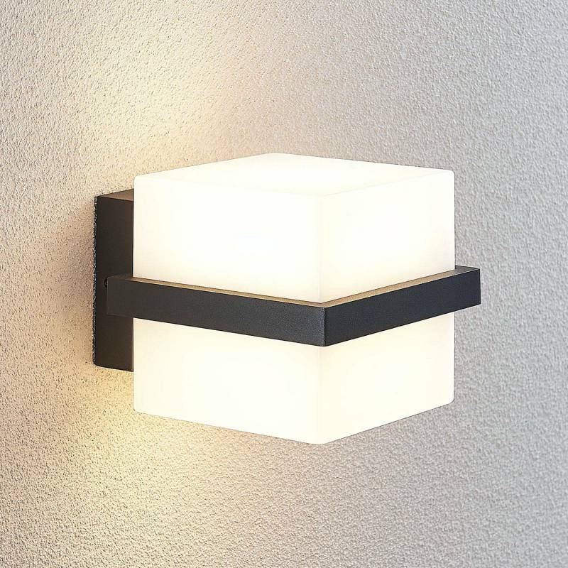 Lindby Led Außen Wandleuchte Auron Außenwandleuchte Wandleuchte Lampe Würfelförmi B-Ware von Lindby