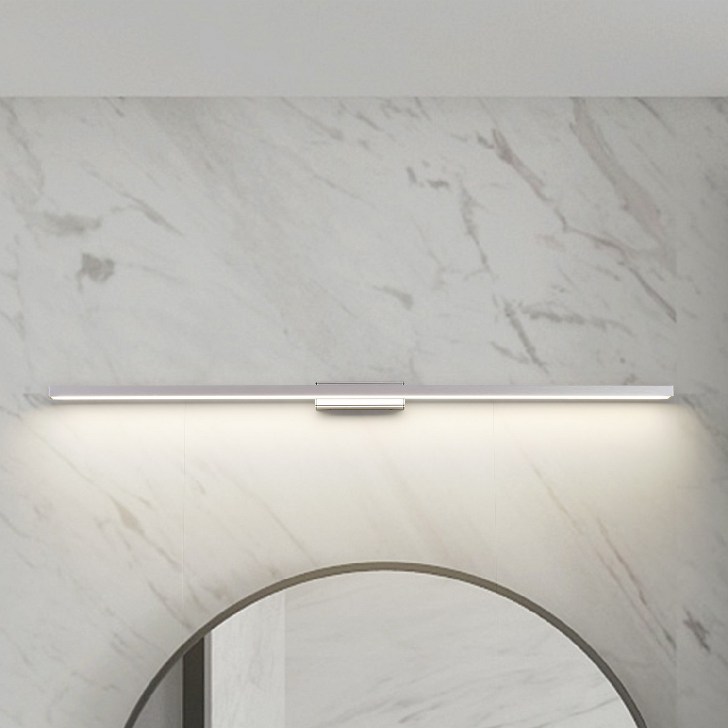 Lindby Led Badleuchte Spiegellicht Alenia Aluminium 120cm Ip44 Grau B-Ware von Lindby