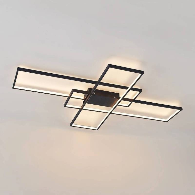 Lindby Led Deckenlampe Leuchte Deckenleuchte Lampe Led Schwarz Dimmbar 32 W B-Ware von Lindby