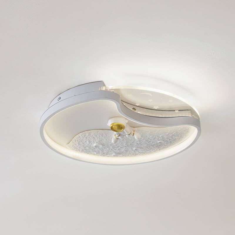 Lindby Led Deckenleuchte Lampe Leuchte Deckenlampe Weiß Kosmo 40 Cm Metall Mond B-Ware von Lindby