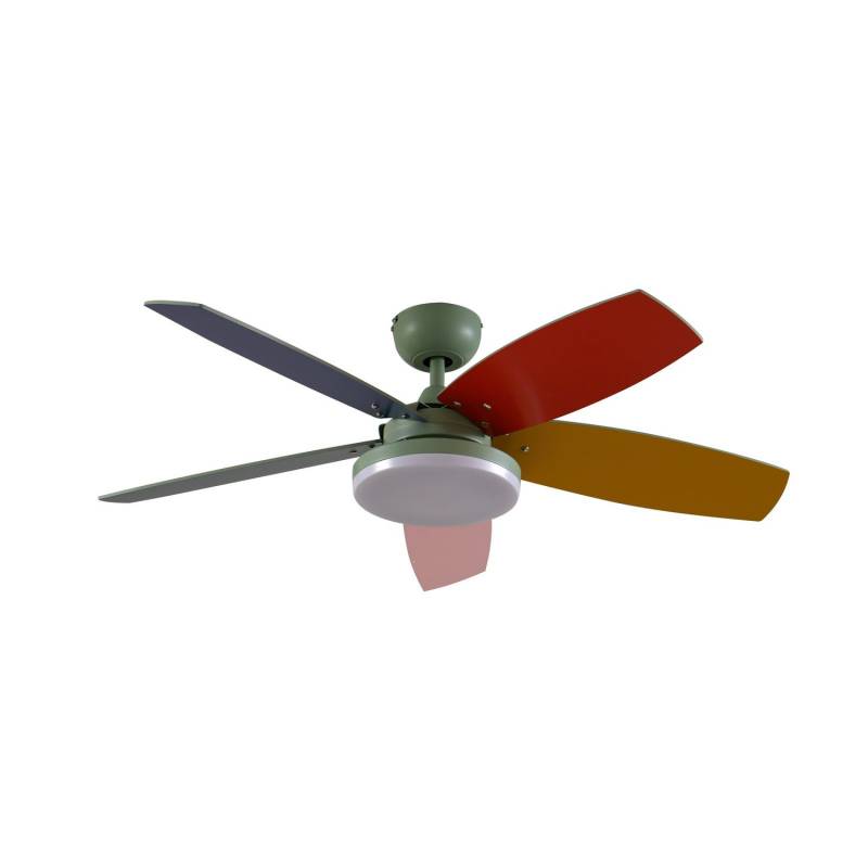 Lindby Led Deckenventilator Ventilator Deckenlüfter Holz Bunt Fernbedienung B-Ware von Lindby