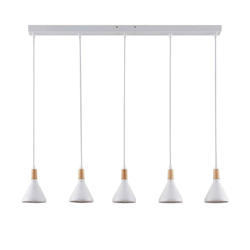 Lindby Led Pendelleuchte Arina Hängeleuchte Deckenlampe Lampe Weiß 5 Flammig822 B-Ware von Lindby