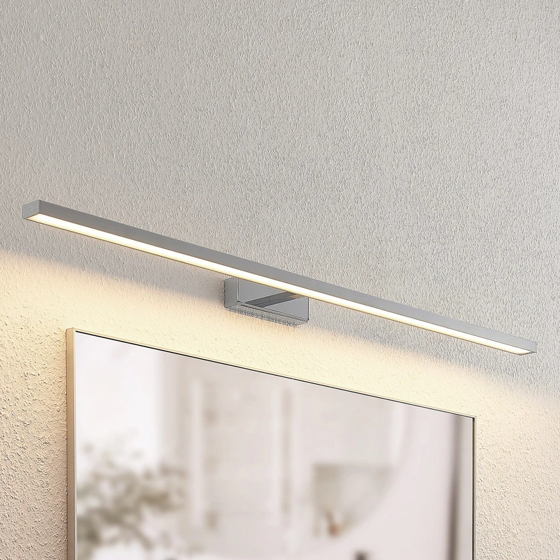 Lindby Led Spiegelleuchte Jukka 120 Cm Chrom Metall Ip44 Lampe Licht Led B-Ware von Lindby