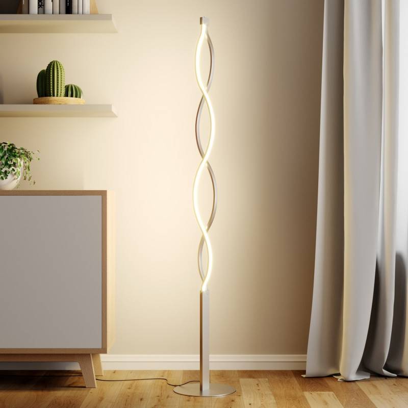Lindby Led Stehlampe Auron Stehleuchte Standlampe Leuchte Wohnzimmerlampe Nic673 B-Ware von Lindby