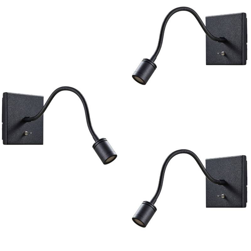 Lindby Led Wand Leseleuchte Mayar Wandleuchte Leselampe Lampe Flexarm 3 Stück B-Ware von Lindby