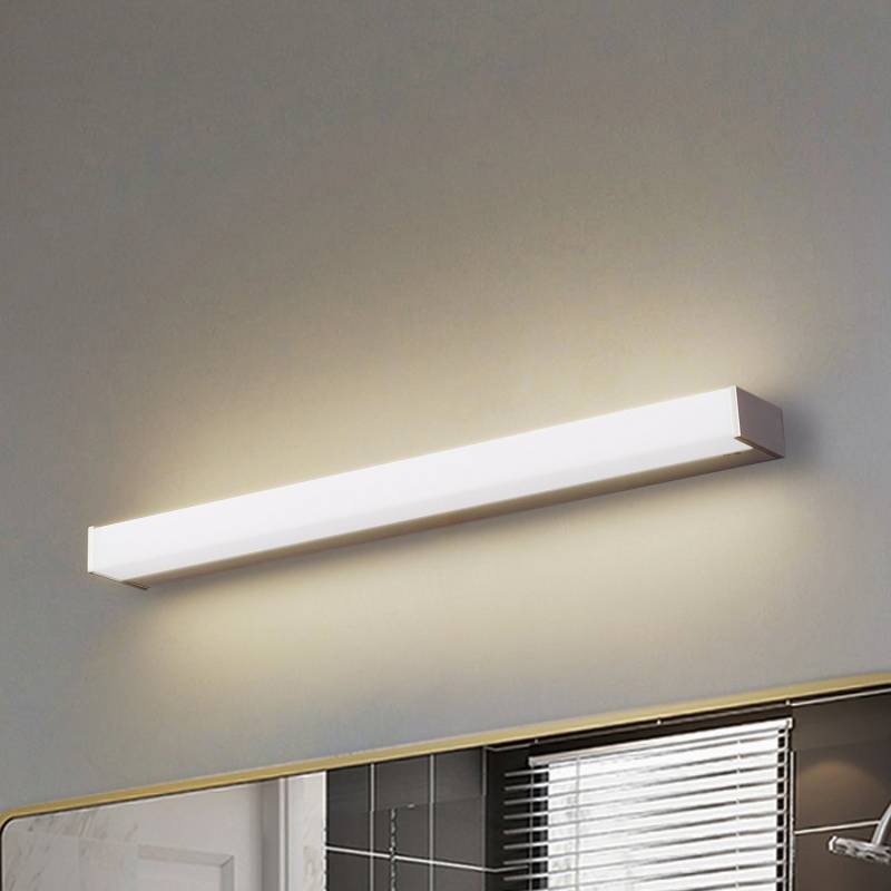 Lindby Led Wandlampe Leuchte Philippa Alufarben Ip44 59 Cm Eckig Aluminium B-Ware von Lindby