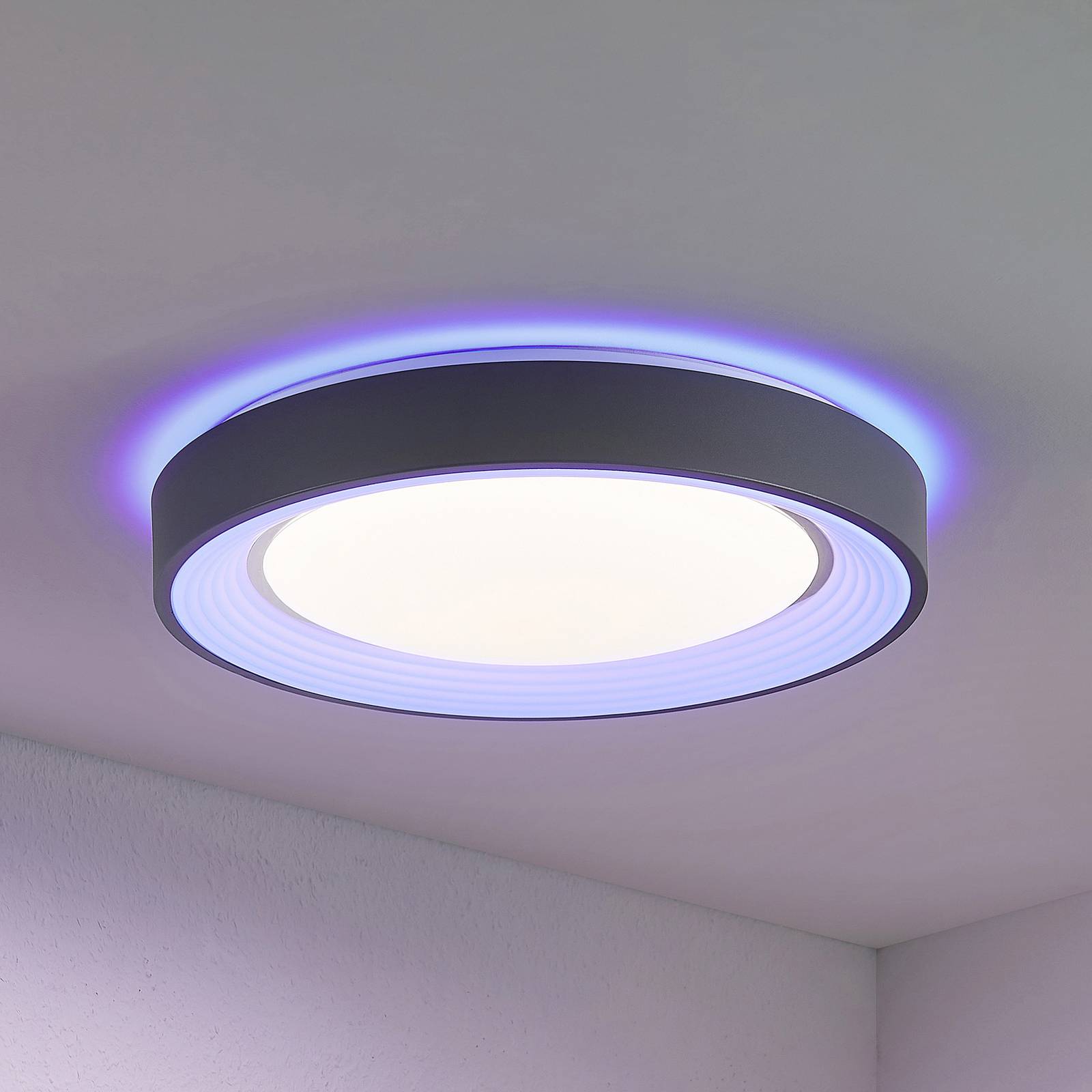 Lindby Lindum LED-Deckenleuchte, RGB, CCT, dimmbar von LINDBY