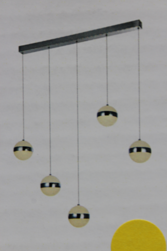 Lindby Maryte Led Pendelleuchte Lampe Leuchte Pendelleuchte 40 W Ip20 Fünfflammig B-Ware von Lindby