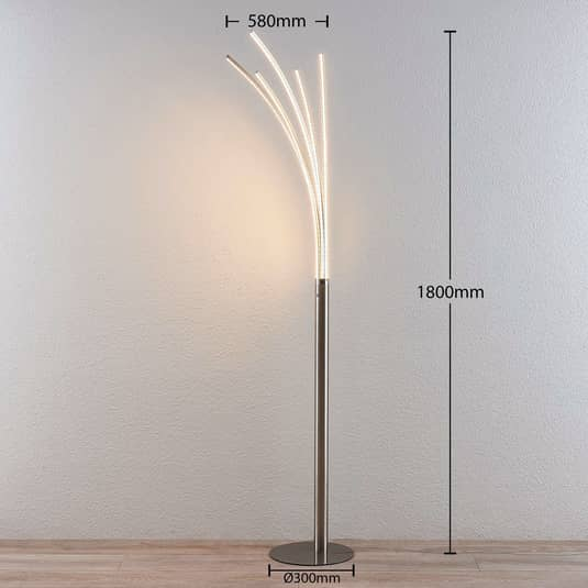 Lindby Mehrarmige Led Stehleuchte Stehlampe Lampe Leuchte Boba Aluminium B-Ware von Lindby