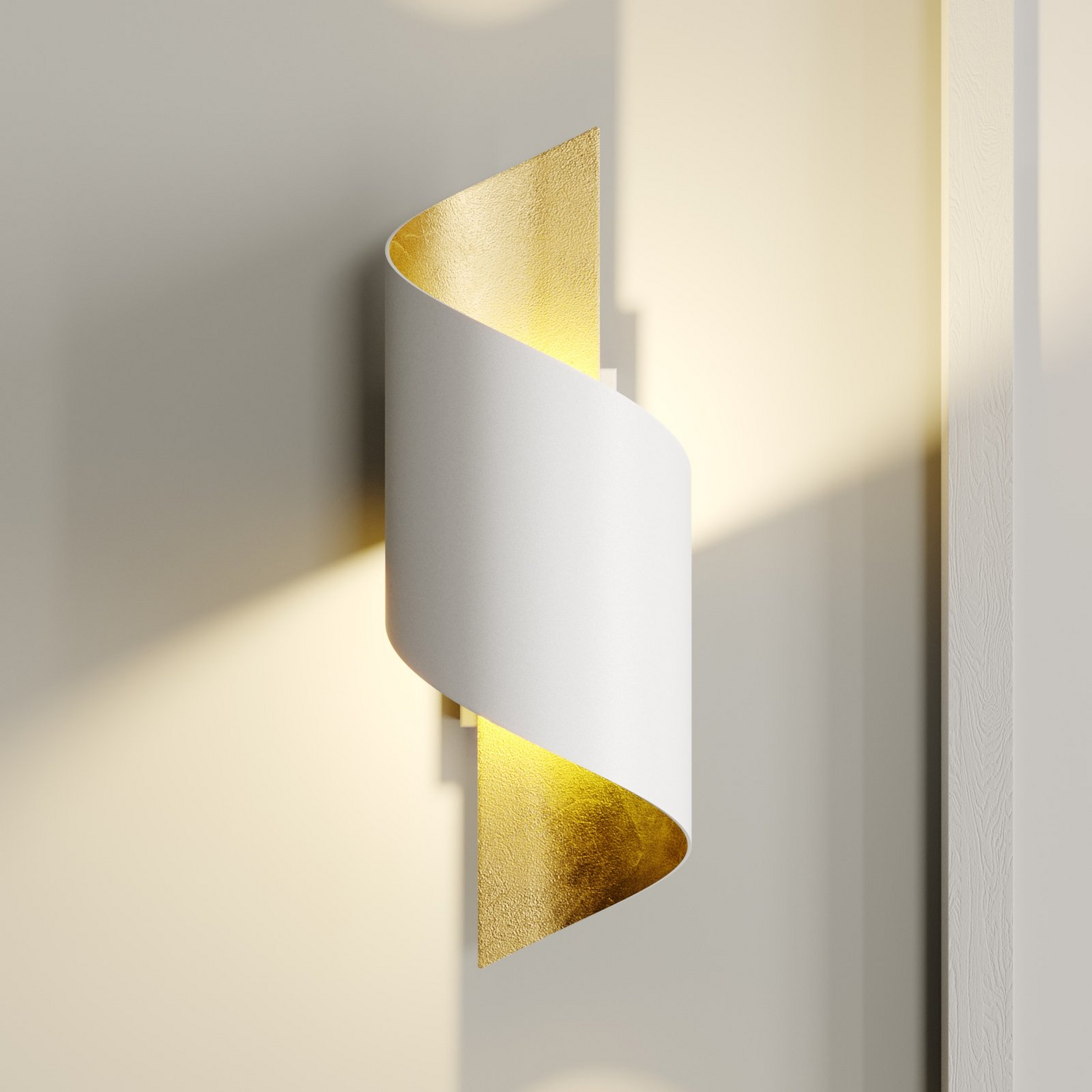 Lindby Metall Led Wandleuchte Desirio Leuchte Wandlampe Flurleuchte G9 Weiß Gold B-Ware von Lindby