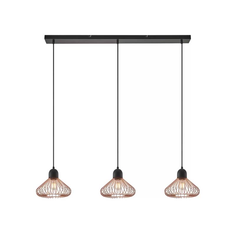 Lindby Metehan Hängeleuchte Dreiflammig Kupfer Hängelampe Lampe Leuchte Spot E27 B-Ware von Lindby