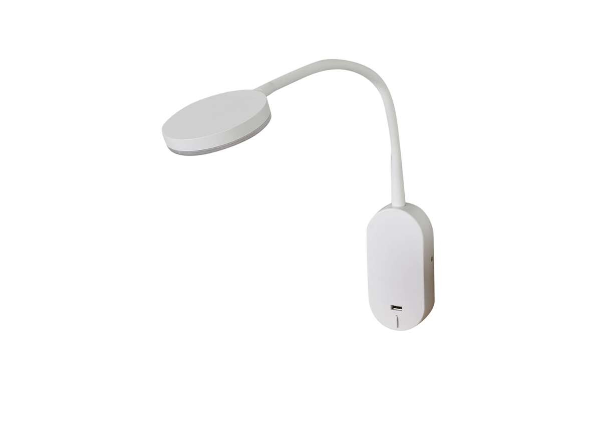 Lindby - Milow LED Wandleuchte USB White Lindby von Lindby