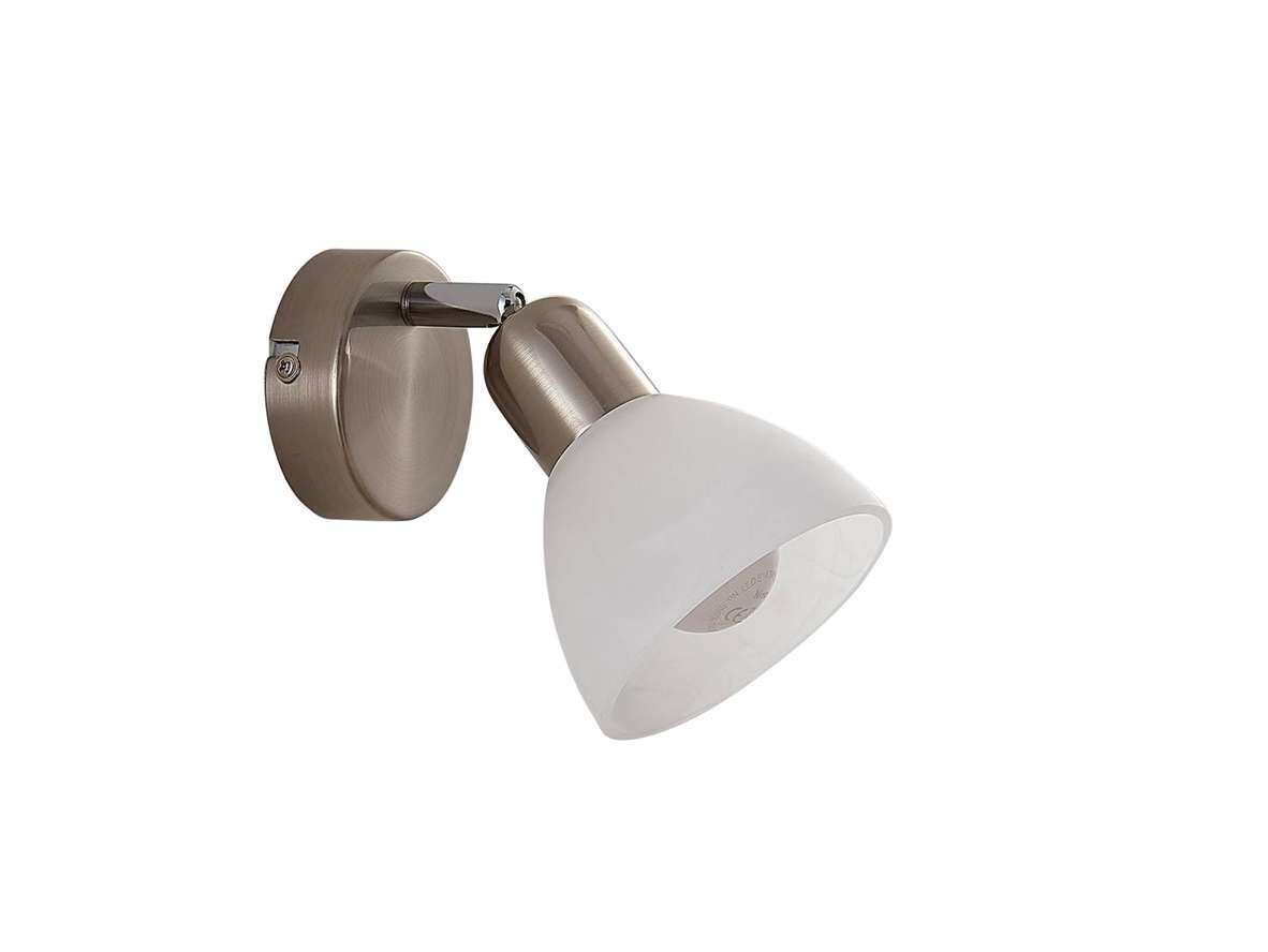 Lindby - Paulina LED Wandleuchte Satin Nickel/White Lindby von Lindby