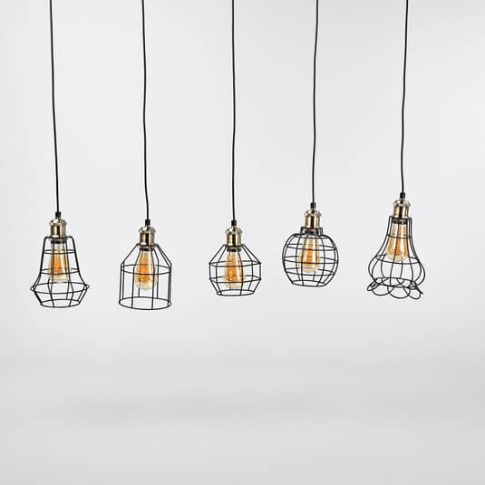Lindby Pendelleuchte Alberta Fünfflammig Deckenlampe Hängeleuchte Deckenlampe B-Ware von Lindby