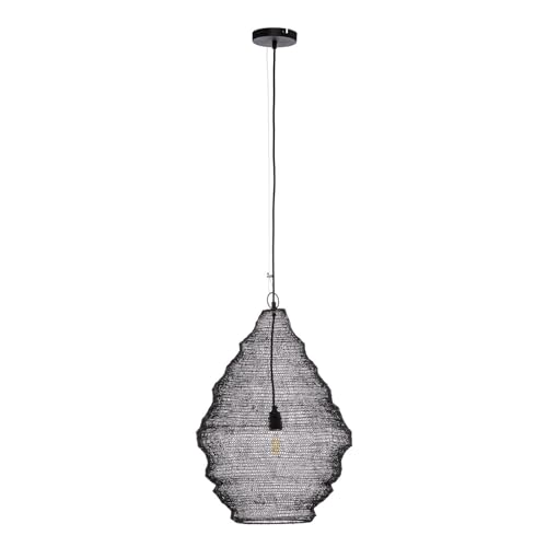 Lindby Pendelleuchte Eldric (Design, Modern) in Schwarz aus Metall (1 flammig E27) - Deckenlampe Esstischlampe Hängelampe Hängeleuchte Wohnzimmerleuchte von Lindby