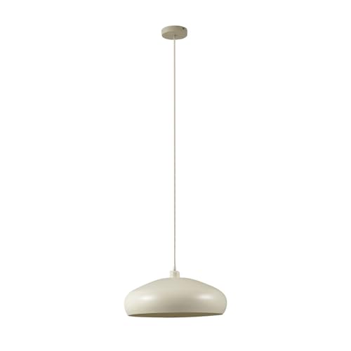 Lindby Pendelleuchte Elover (Modern) in Creme aus Metall (1 flammig, E27) - Deckenlampe Esstischlampe Hängelampe Hängeleuchte Wohnzimmerleuchte von Lindby