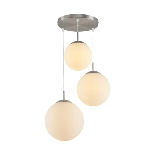 Lindby Pendelleuchte 'Heleska' (Modern) in Weiß aus Metall u.a. für Wohnzimmer & Esszimmer (3 flammig, E27) - Deckenlampe, Esstischlampe, Hängelampe, Hängeleuchte, Wohnzimmerlampe von Lindby