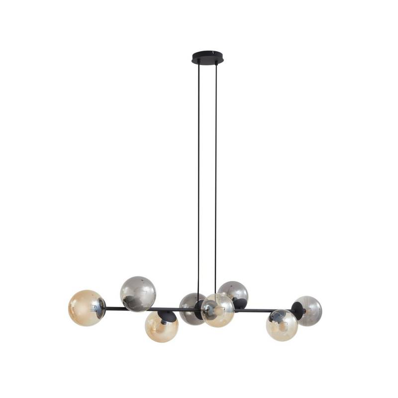 Lindby Pendelleuchte Isamer Leuchte 130cm Rauchgrau Amber Kugel Lampe Spot B-Ware von Lindby