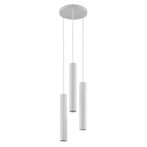 Lindby Pendelleuchte 'Joffrey' (Modern) in Weiß aus Metall u.a. für Wohnzimmer & Esszimmer (3 flammig, GU10) - Deckenlampe, Esstischlampe, Hängelampe, Hängeleuchte, Wohnzimmerlampe von Lindby