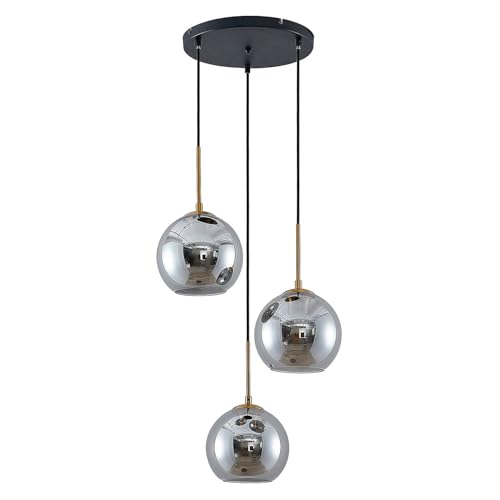 Lindby Pendelleuchte 'Jurian' (Modern) in Alu aus Metall u.a. für Wohnzimmer & Esszimmer (3 flammig, E27) - Deckenlampe, Esstischlampe, Hängelampe, Hängeleuchte, Wohnzimmerlampe von Lindby