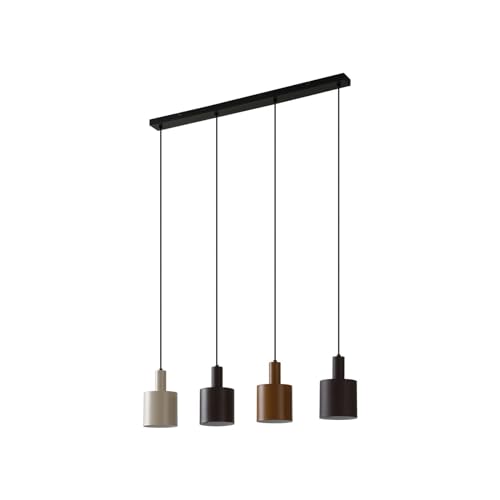 Lindby Pendelleuchte 'Ovelia' (Modern) in Schwarz aus Metall u.a. für Küche (4 flammig, E27) - Deckenlampe, Esstischlampe, Hängelampe, Hängeleuchte, Küchenleuchte von Lindby