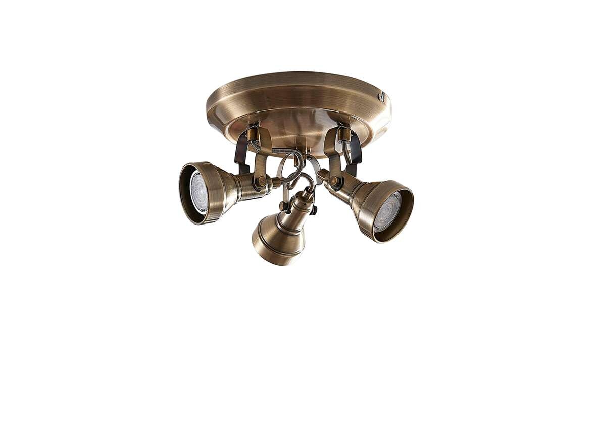 Lindby - Perseas 3 Round Deckenleuchte Antique Brass Lindby von Lindby