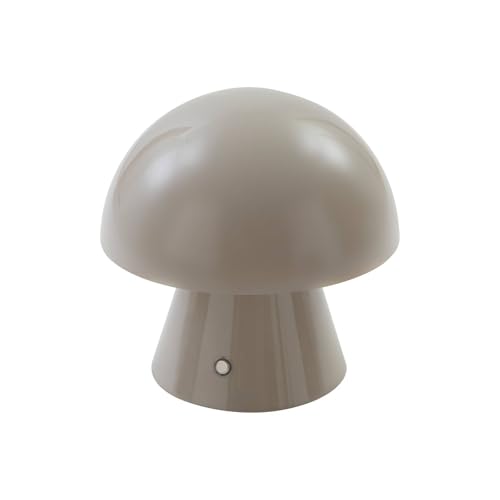 Lindby Pilzlampen Tischlampe kabellos, Pilz Lampe Touch tragbar dimmbar LED Pilzlampe Nachttischlampe USB Aufladung Nachtlicht Schlafzimmer von Lindby