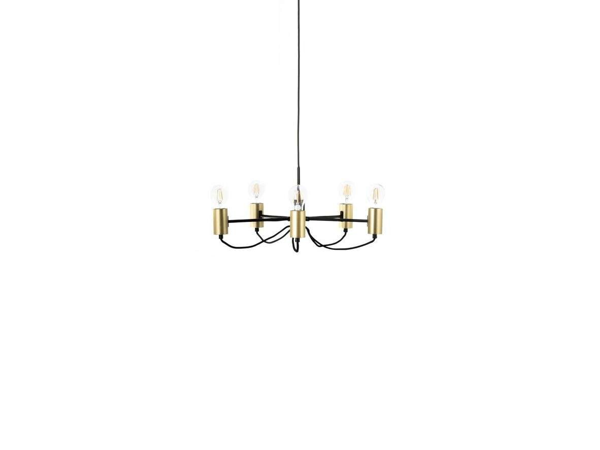 Lindby - Prospa 5 Kronleuchter Black/Brass Lindby von Lindby